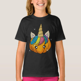 Halloween Unicorn Pumpkin T Shirt