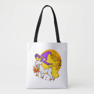 Halloween Unicorn Shirt Girls Women Witchy Unicorn Tygkasse