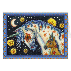 HALLOWEEN UNICORNS, STAR HORSE & COLT FANTASY CARD OBS KORT