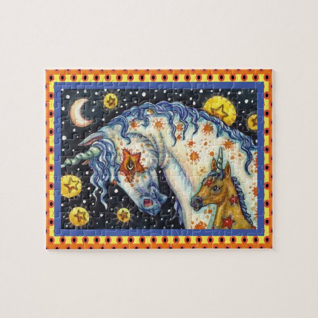 HALLOWEEN UNICORNS, STAR HORSE & COLT FANTASY PUSSEL (Horisontell)