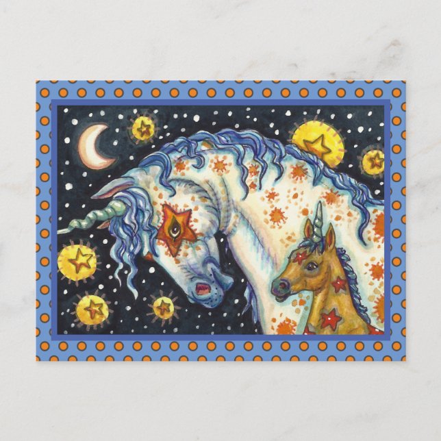 HALLOWEEN UNICORNS, STAR HORSE & COLT FANTASY VYKORT (Framsida)