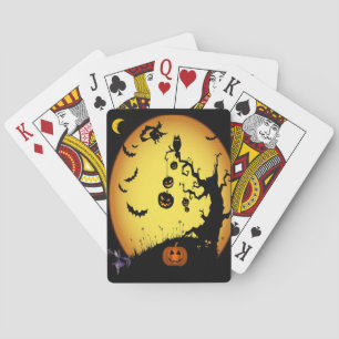 Halloween-uppspelningskort Casinokort