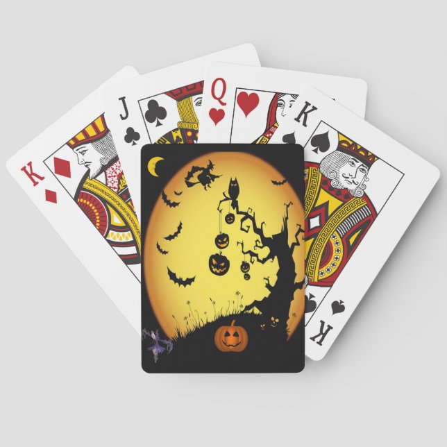 Halloween-uppspelningskort Casinokort (Baksidan)