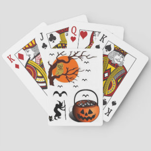 Halloween-uppspelningskort Kortlek