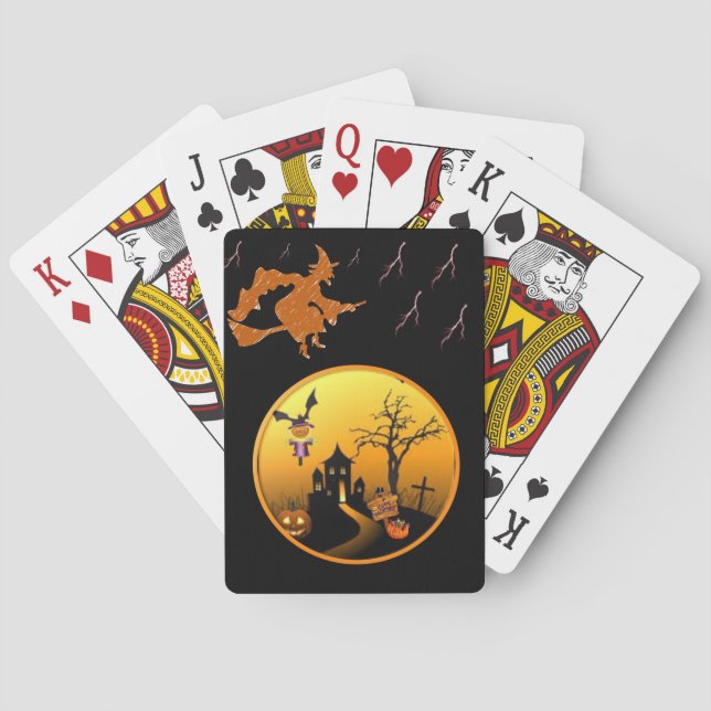 Halloween-uppspelningskort Spel Kort (Baksidan)