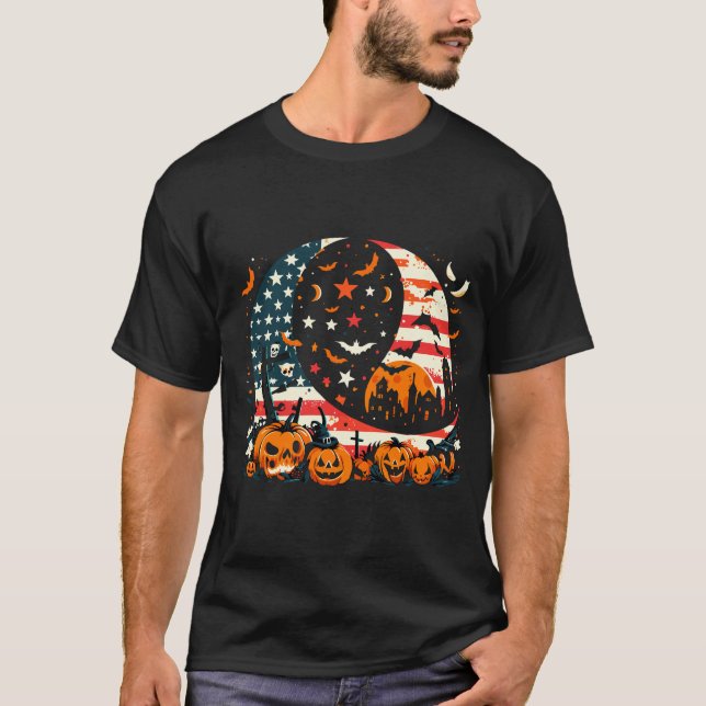 Halloween USA  T Shirt (Framsida)