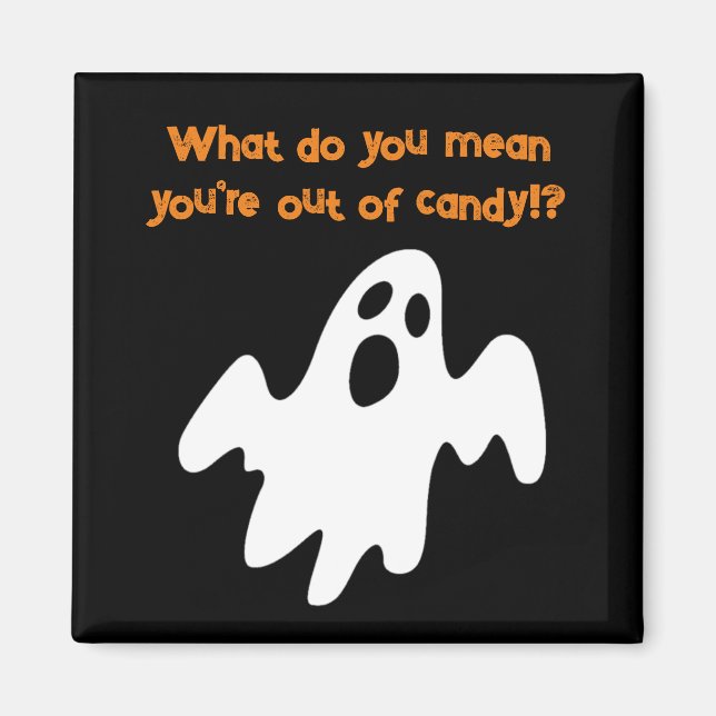 Halloween ut ur Candy Funny Ghost Magnet (Framsidan)