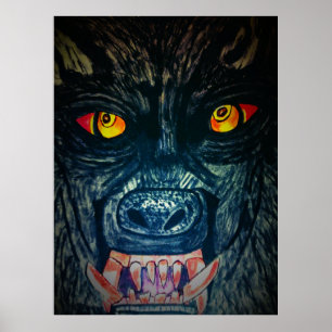 HALLOWEEN UTFODRING VARULV POSTER