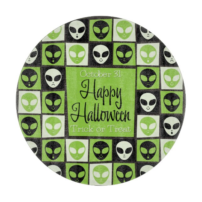 Halloween utomjordisk mosaik (Framsidan)