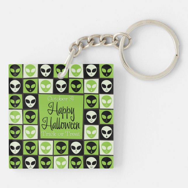 Halloween utomjordisk mosaik (Baksidan)