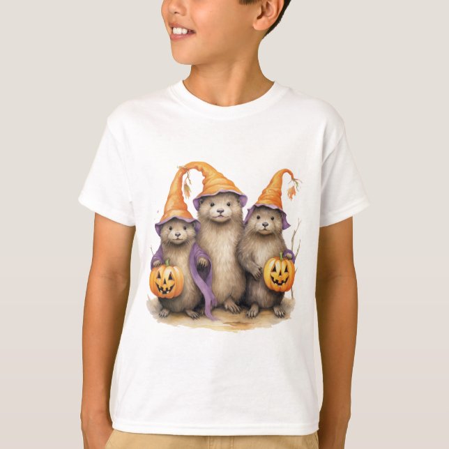 Halloween utter Jack-o-lantern  T Shirt (Framsida)