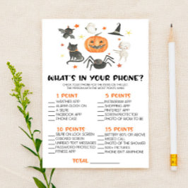 Halloween, vad är i ditt Mobila babyspel? Brevpapper