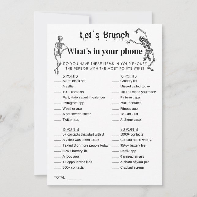 Halloween-vad är i ditt Mobila Party-spel Inbjudningar (Framsida)