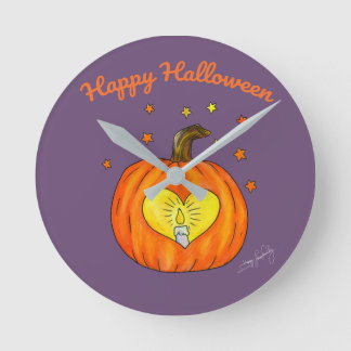 Halloween-väggklocka Rund Klocka