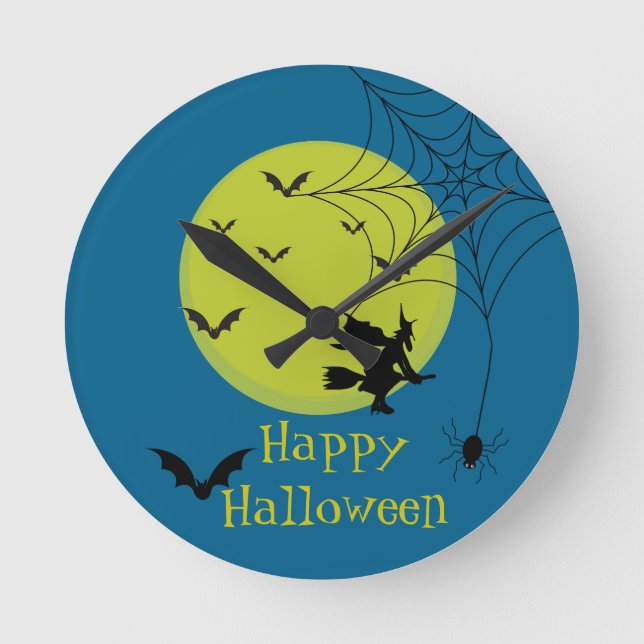 Halloween Väggur – Kuslig Säsongsdekor (Framsida)