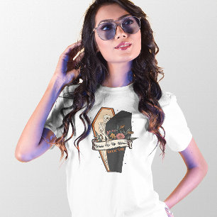 HALLOWEEN VAKAR MIG NÄR SOMMER SLUTAR SKELETON T SHIRT
