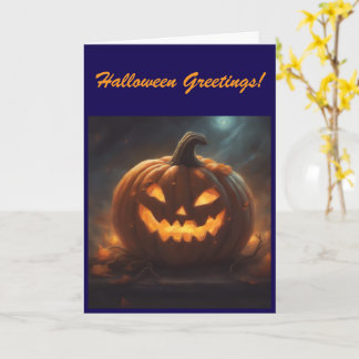 Halloween välkomstkort kort