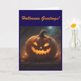 Halloween välkomstkort kort