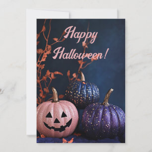Halloween Välkomstkort med Pumpor Inbjudningar