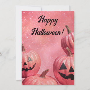 Halloween Välkomstkort med Pumpor Inbjudningar