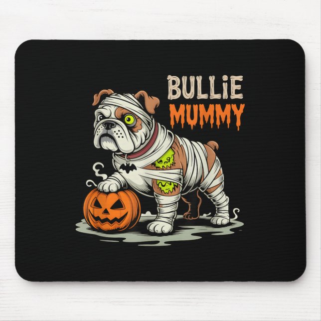 Halloween-valp Bulldog-mumie Musmatta (Framsidan)