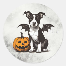 Halloween-valp Runt Klistermärke