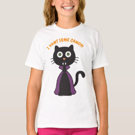 Halloween Vampire Cat T Shirt