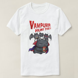 Halloween Vampire Cat Vampurr T Shirt