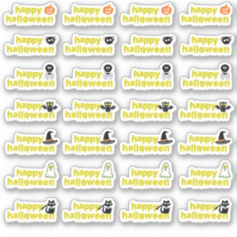 Halloween Vampire Fladdermus Spindelnät Skull Witc Klistermärken