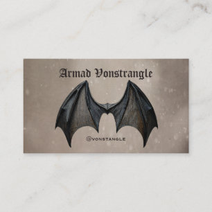 Halloween Vampire Fladdermus Visitkort