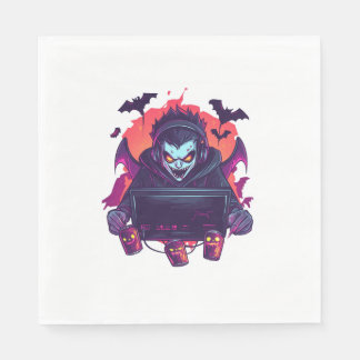 Halloween Vampire Gamer Pappersservett