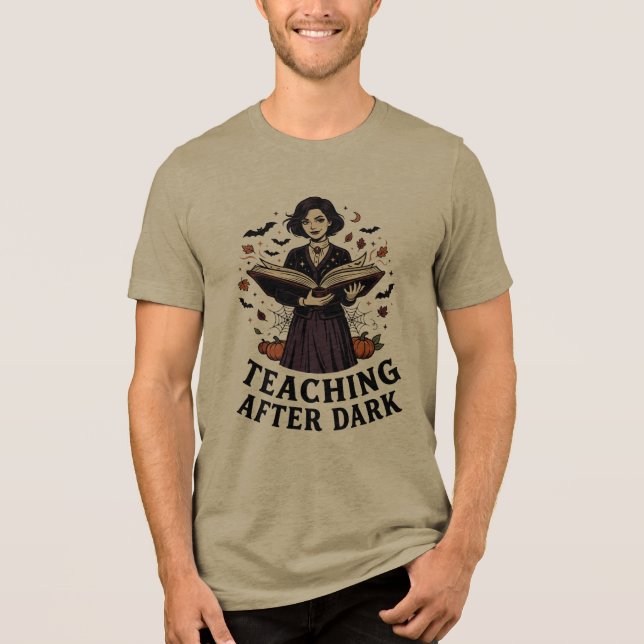 Halloween Vampire Lärar T-shirt (Framsida)