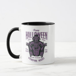 Halloween Vampire Night Mugg - Gothic Spooky