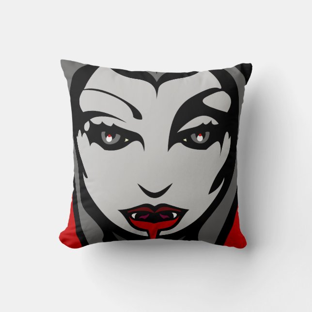 Halloween Vampire Pillow-presenter Halloween Decor Kudde (Framsida)