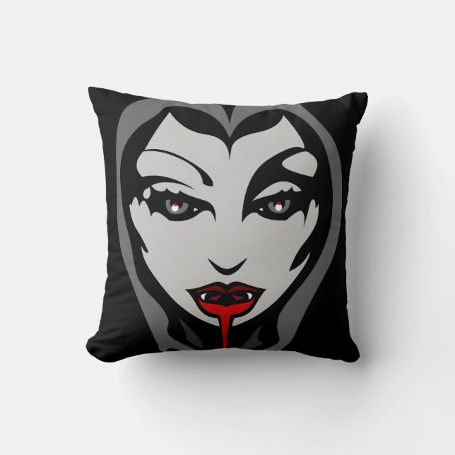 Halloween Vampire Pillow-presenter Halloween Decor Kudde (Framsida)