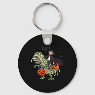 Halloween Vampire Riding T Rex Roligt Boys Girls K Nyckelring
