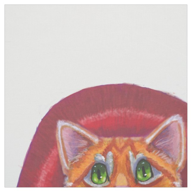 Halloween Vampire Tabby katt med Fladdermus Tyg (Provkarta)