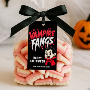 Halloween Vampire Tänder Presentetikett