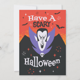 HALLOWEEN VAMPIRE TECKNAD JULKORT