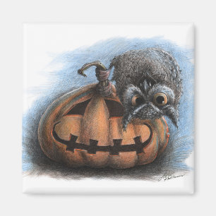Halloween Vampire Uggla Magnet