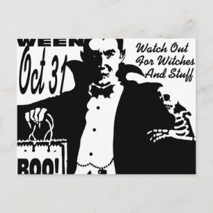 Halloween Vampire Vykort