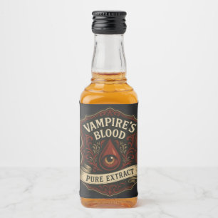 Halloween Vampires blod Spritflaskor Etikett