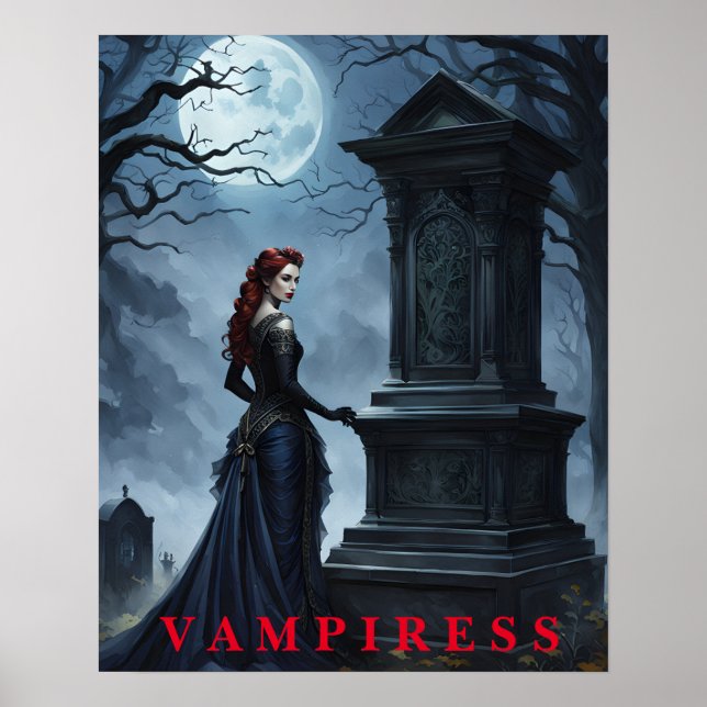 Halloween Vampiress Poster (Framsidan)