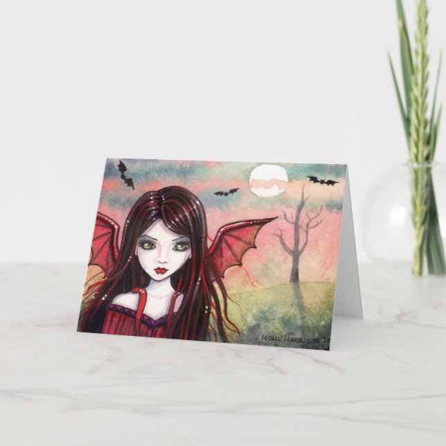 Halloween Vampirkort av Molly Harrison Kort (Framsida)