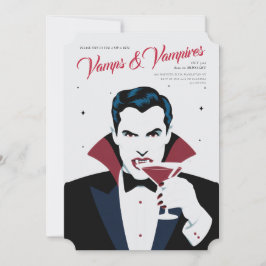 Halloween Vamps & Vampyres-inbjudan till Anpassnin Inbjudningar