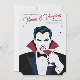 Halloween Vamps & Vampyres-inbjudan till Anpassnin Inbjudningar