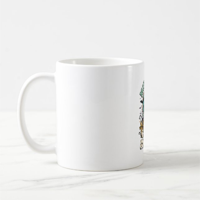 Halloween Vampyr Katt Midnatt Mischief Kaffemugg (Vänster)