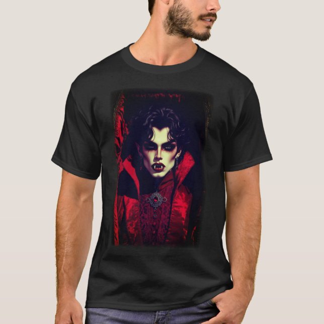 HALLoween VAMPYR T Shirt (Framsida)