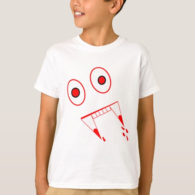 Halloween vampyrtänder t-shirt (Framsida)