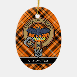Halloween-Vapensköld över Tartan Ceramic Ornament